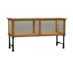 distressed pine long jewelry case 65 inch