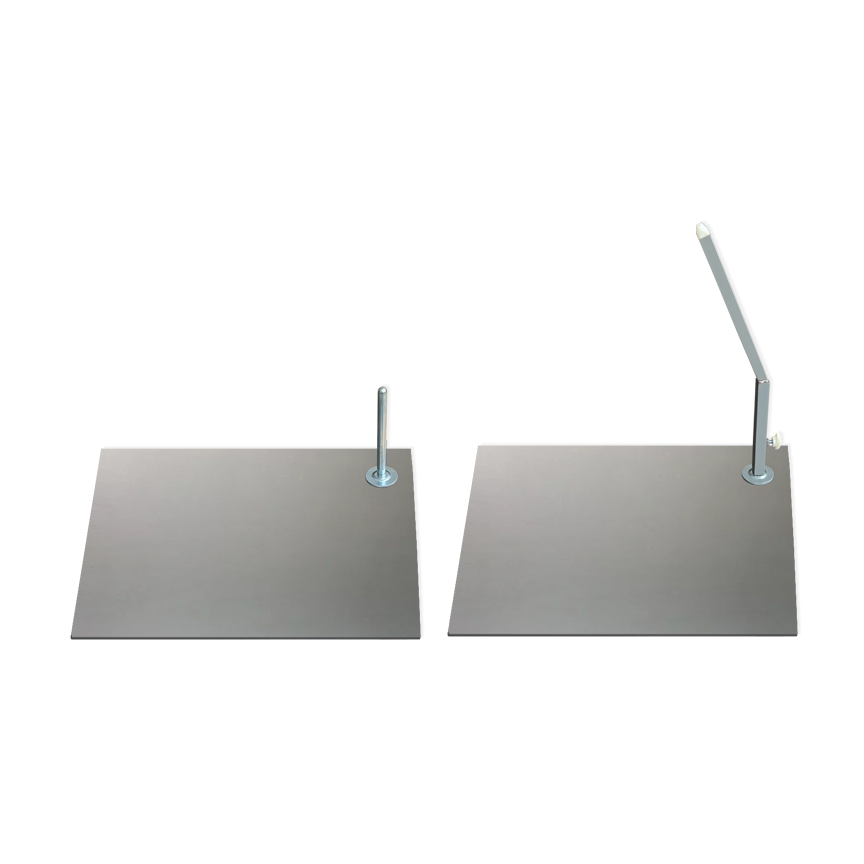 Mannequin replacement base for Acme FLO series – 13.75-inch diameter with two uprights