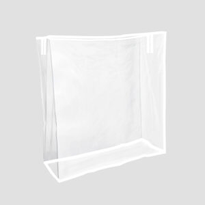 Zippered vinyl rack cover for Z racks and rolling garment racks