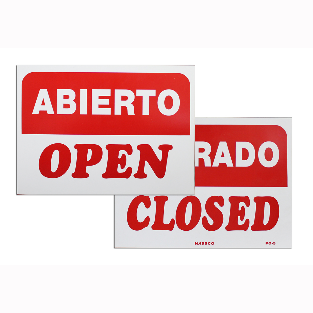Abierto/Cerrado Sign – retail display
