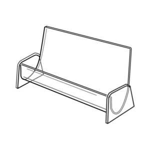 Clear Business Card Holder- Single — Single Clear Business Card Holder
