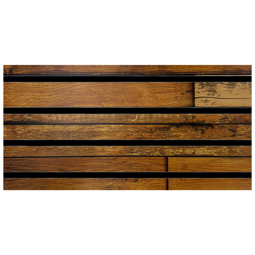 BARNWOOD SLATWALL WITH INSERTS