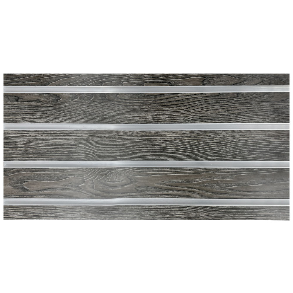 GREY WOODGRAIN SLATWALL WITH INSERTS SF-48GWG