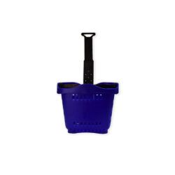 – Rolling Shopping Basket in Blue