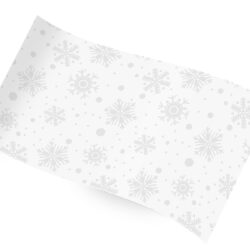 white snowflakes tissue