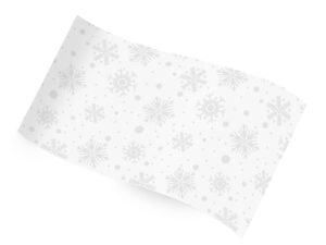 white snowflakes tissue