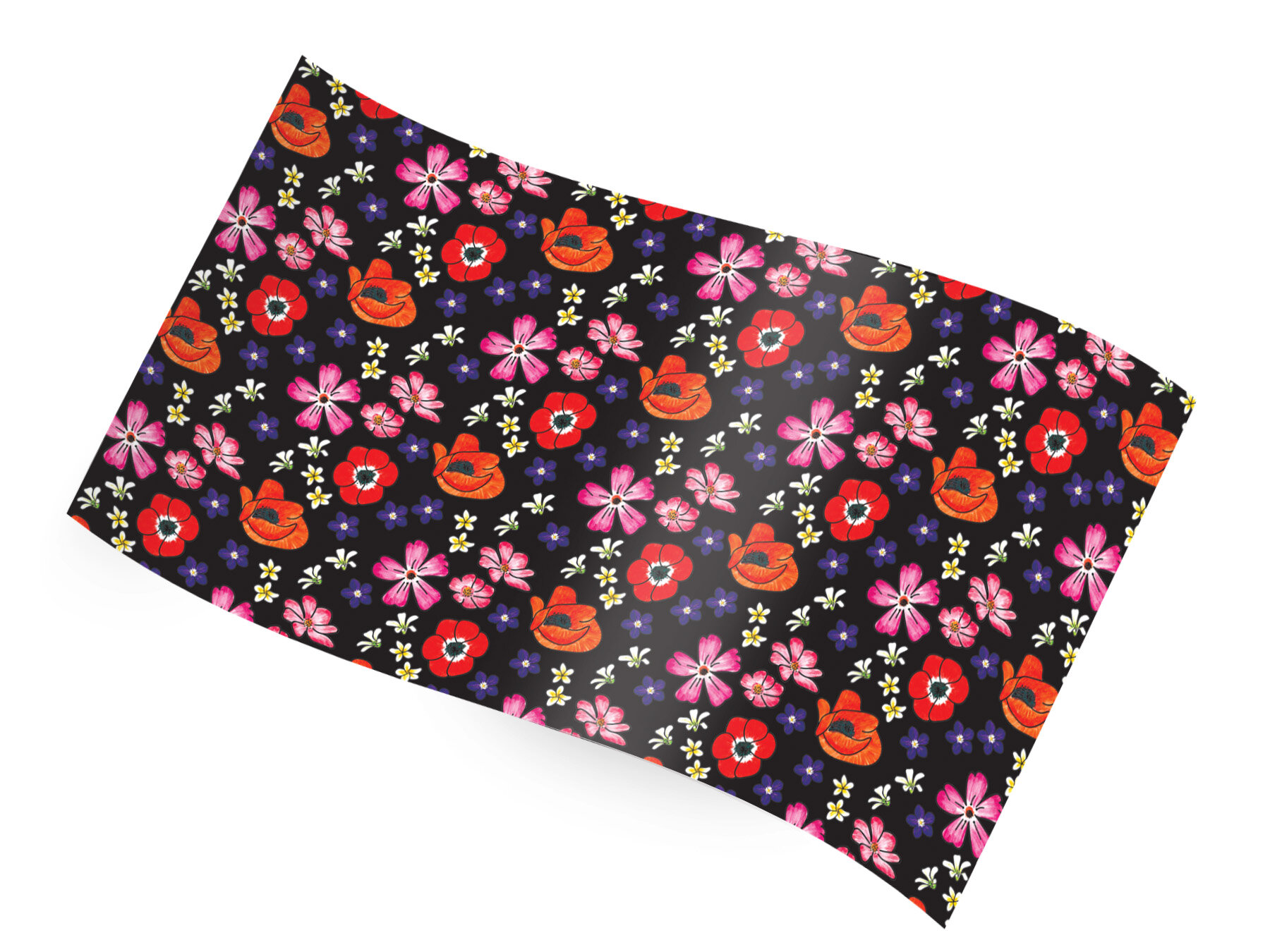 velvet floral toss tissue