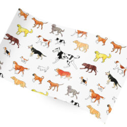 dog pattern tissue