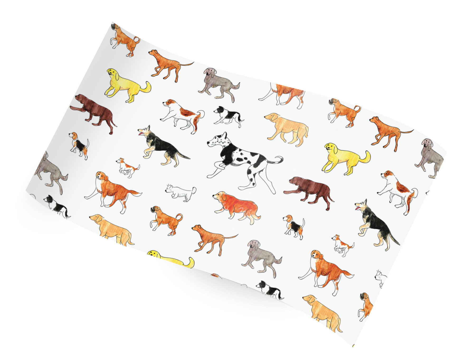 dog pattern tissue