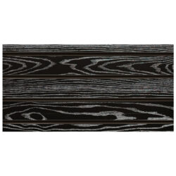 3" O.C. Black Wood Grain Slatwall - 18mm