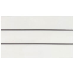 6" O.C. White MDF Slatwall - 18mm