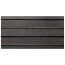 Black MDF Slatwall With Black Metal Inserts