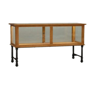 Distressed Pine long jewelry case E/DP-4360D 65x24x38 with lock and LED light Broadway Collection
