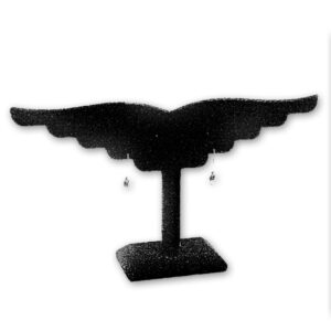 Black velvet 10 pair earring display rack 12 wide by 7 tall