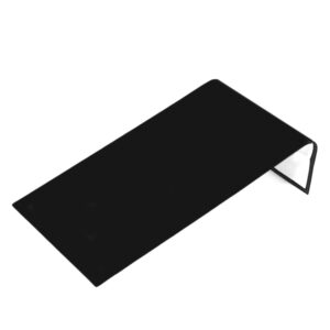 Black velvet large jewelry display ramp 4.75 wide by 8 long by 2 tall