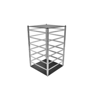 Revolving Acrylic Earring Display Stand Holds 96 Earring Cards