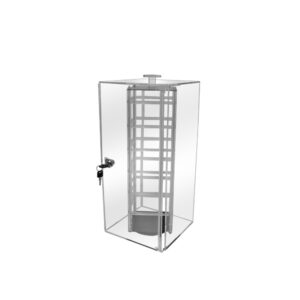 Acrylic Locking Revolving Earring Display Stand 48 Earring Cards