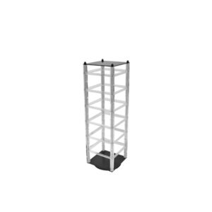Compact Revolving Acrylic Earring Display Stand Holds 48 Earring Cards