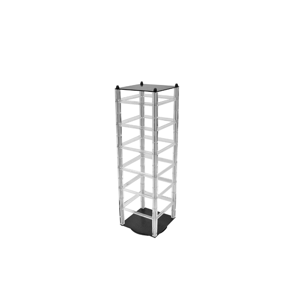 Compact Revolving Acrylic Earring Display Stand Holds 48 Earring Cards