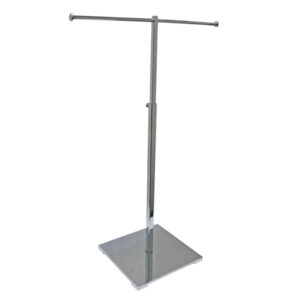 Chrome T-Shaped Adjustable Jewelry Display Stand