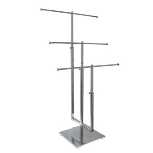 3-Tier Chrome Adjustable Jewelry Display Stand