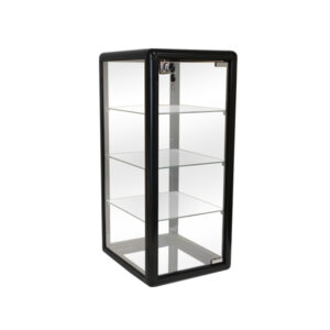 Third size aluminum framed glass counter display case for jewelry retail store