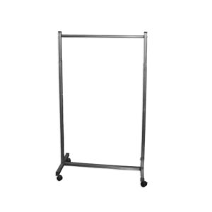 Raw Steel Rolling Rack — aaron contemporary raw steel rolling rack