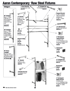 96" Raw Steel Outrigger - detail view