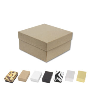 3 3/4" x 3 3/4" x 2" Jewelry Box display and packaging