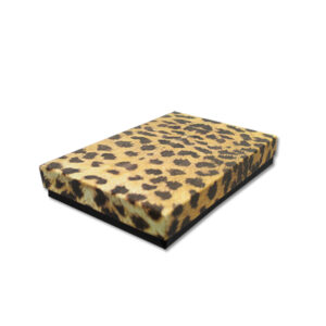 Animal Print Jewelry Box - 5 3/8" x 3 7/8" x 1" display and packaging