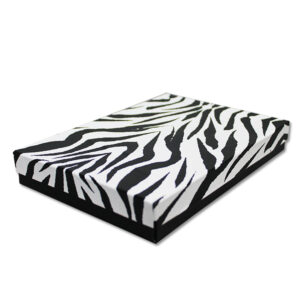 Animal Print Jewelry Box - 7 1/8" x 5 1/8" x 1 1/8" display and packaging