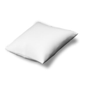 White leatherette jewelry display pillow available in 3x3 and 4x4 sizes