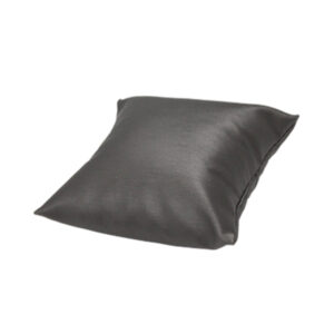 Medium slate grey leatherette jewelry pillow display 4 inch by 4 inch