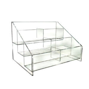 Acrylic Counter Display Bin- 6 Sections — acrylic counter display bin 6 sections