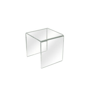 3 sided acrylic risers C38010 grouped showing retail display setup