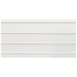 White Slatwall With White Metal Inserts