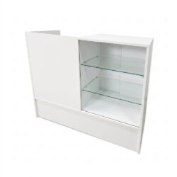 White Register Stand with Case